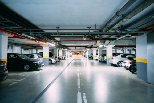 parking garage interior